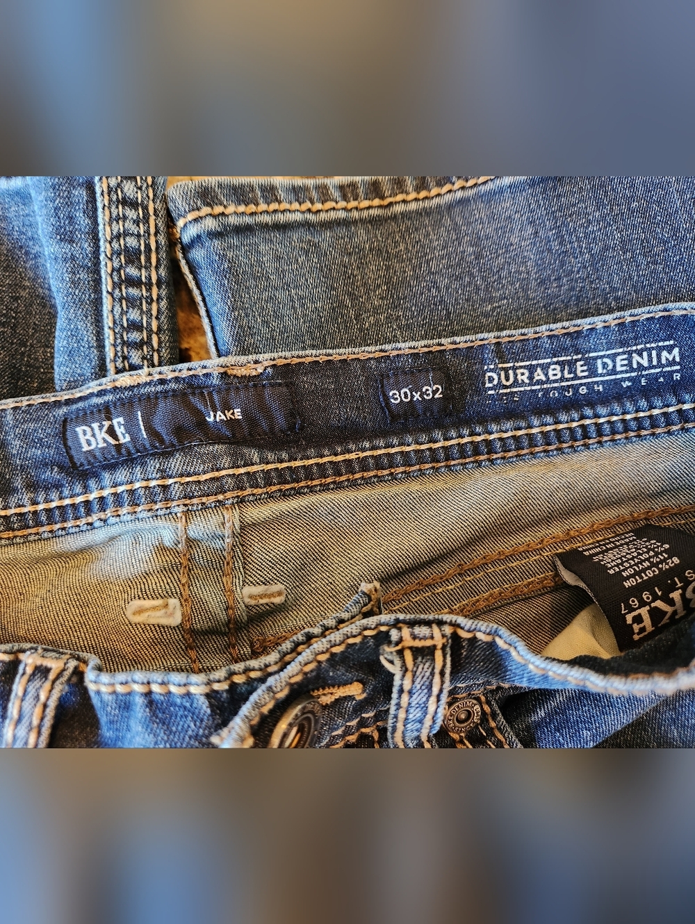 BKE Mens Boot Stretch Jeans - Picture 2 of 8